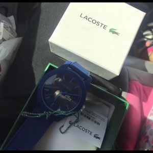 Blue Lacoste watch